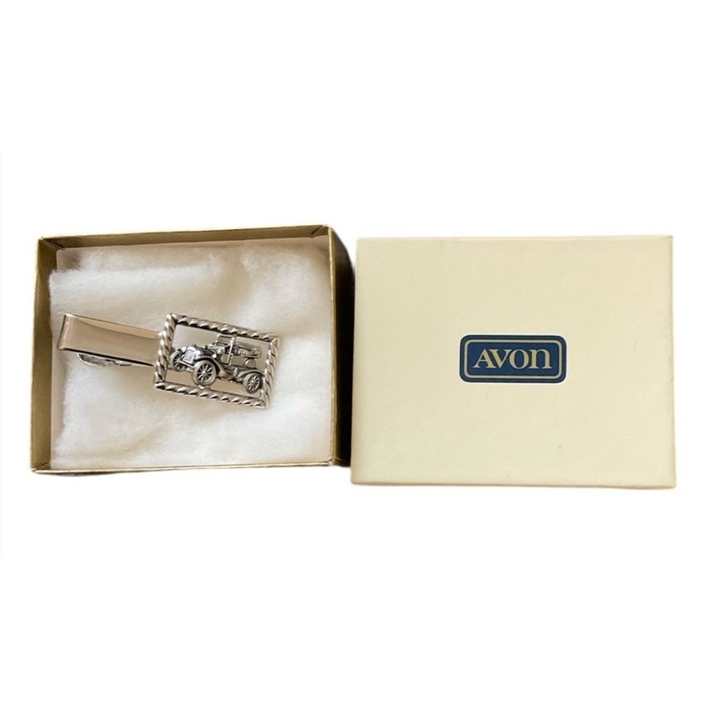 Avon Old Buggy Antique Car Tie Clip Vintage